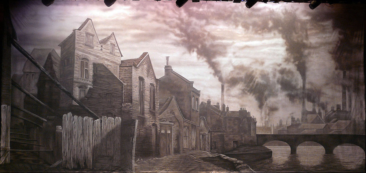 1265x600 Sweeney Todd Drop 60' X 28' I Loved Painting This For John - Sweeney Todd Painting