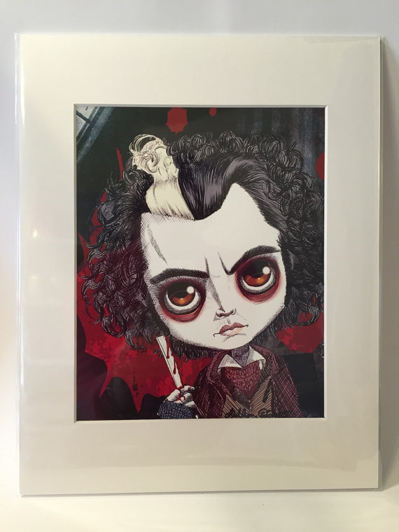 570x760 Johnny Depp As Sweeney Todd In Sweeney Todd The Demon - Sweeney Todd Painting