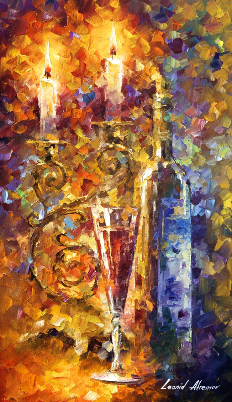 740x1280 Sweet Wine Original Oil Painting On Canvas By Leonid Afremov - Sweet Painting