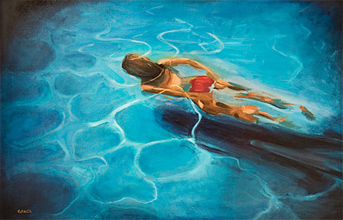 500x322 Ben Grace - Swimming Painting