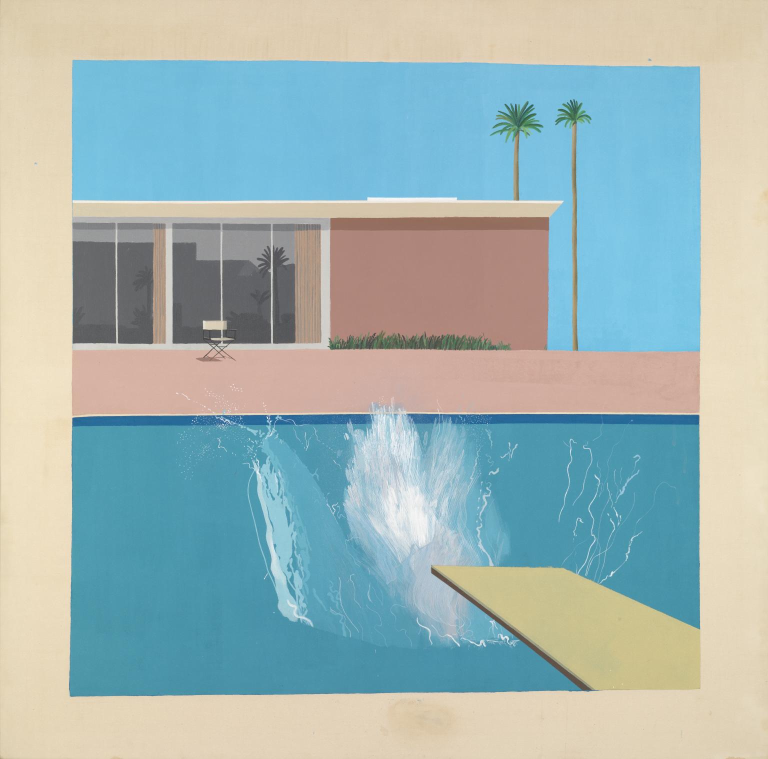 1536x1518 A Bigger Splash', David Hockney, 1967 Tate - Swimming Pool Painting