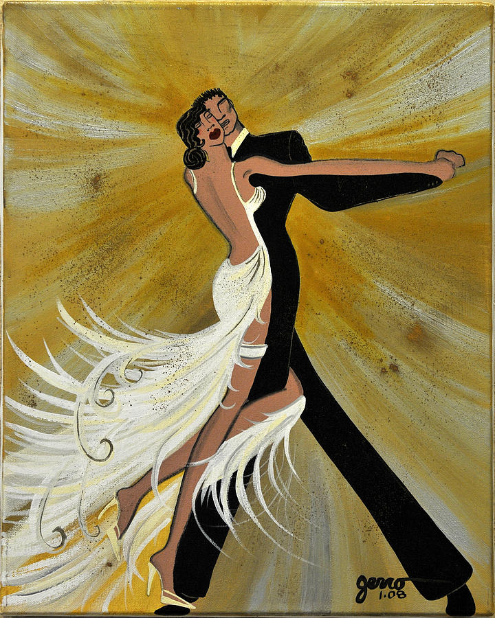 720x900 Ballroom Dance Painting By Helen Gerro - Swing Dance Painting