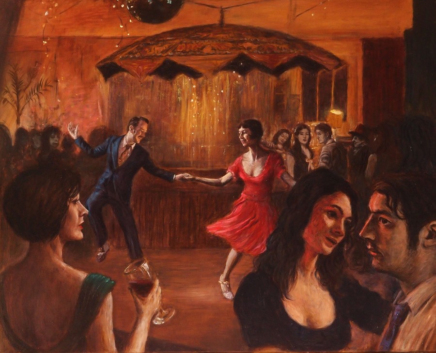 900x729 Michael Lightfoot - Swing Dance Painting