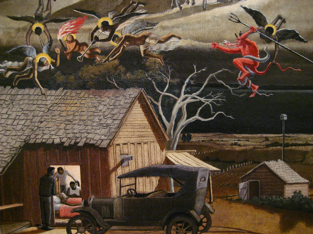 1024x768 Swing Low, Sweet Chariot (Detail) 1937 John Mccrady - Swing Low Sweet Chariot Painting