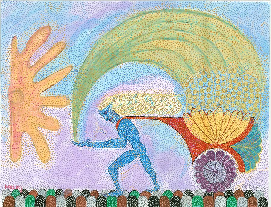 900x686 Swing Low Sweet Chariot Painting By Malik Jackson - Swing Low Sweet Chariot Painting