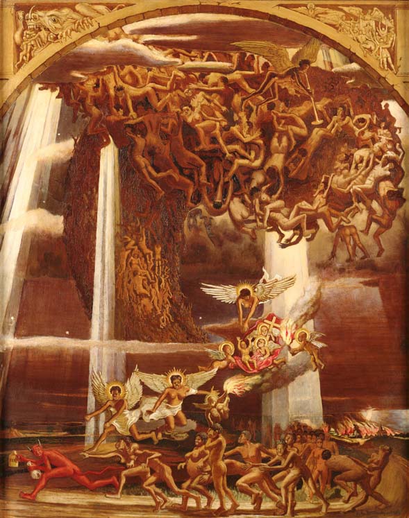 589x747 Verso John Mccrady (1911 - Swing Low Sweet Chariot Painting