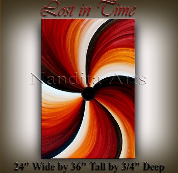 570x552 Original Large Painting Abstract Painting Moden Swirl Painting By - Swirl Abstract Painting