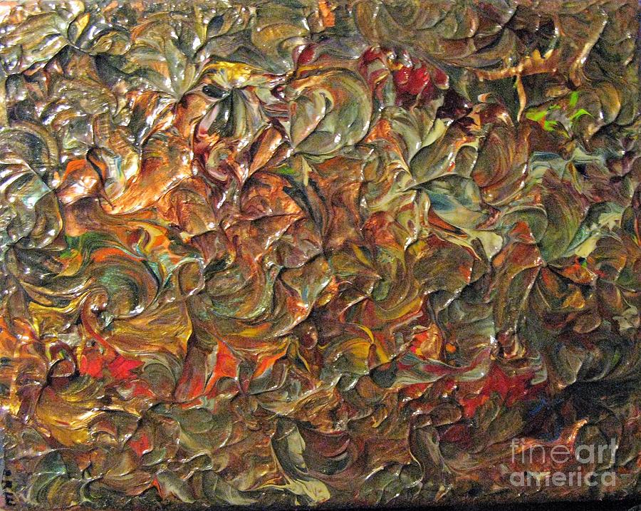 900x717 Copper Swirl Painting By Shelly Wiseberg - Swirl Painting