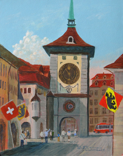 395x500 Switzerland Painting Gallery Planetary Science Institute - Switzerland Painting