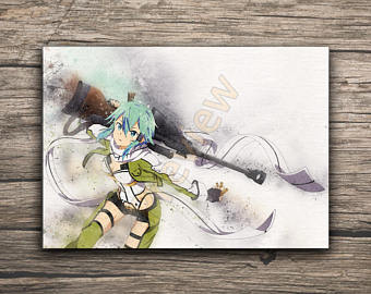 340x270 Sword Art Online Etsy - Sword Art Online Painting
