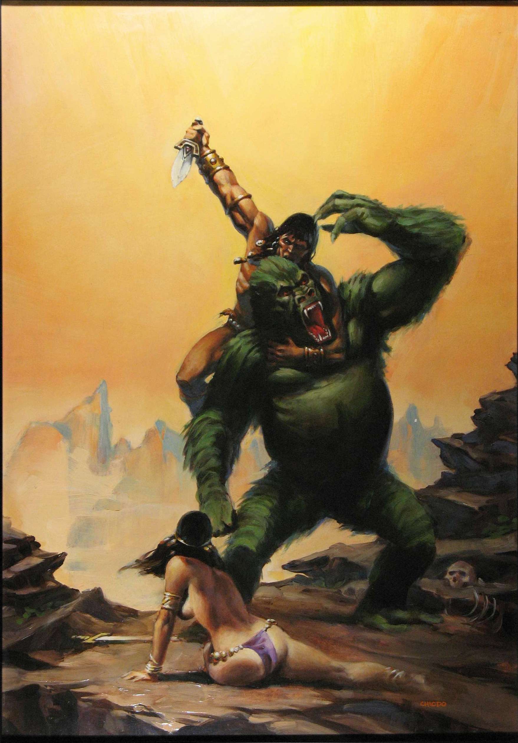 1758x2521 Image - Sword Fight Painting