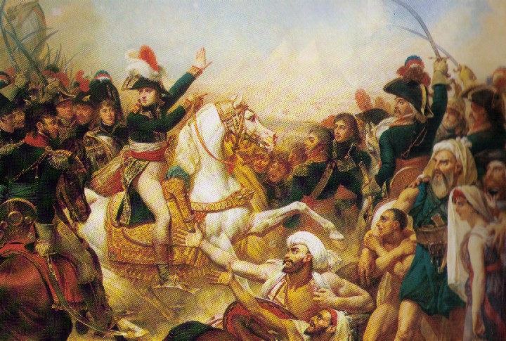 720x485 Famous Napoleonic Mameluke Scimitar Sword - Sword Fight Painting