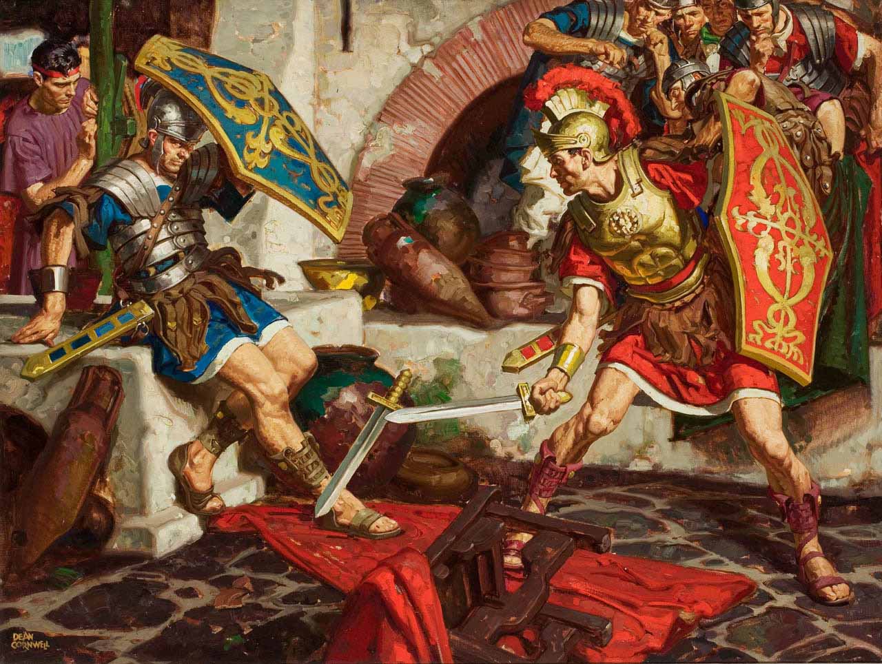 1280x964 Gurney Journey Dean Cornwell Paints - Sword Fight Painting