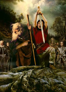 284x392 Otter And Arthur Character Study Merlin - Sword In The Stone Painting