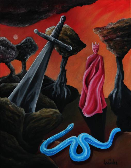 508x650 Stunning Sword And Stone Painting Reproductions For Sale On Fine - Sword In The Stone Painting