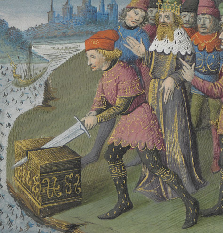 947x991 Sword In The Stone Manuscript Art - Sword In The Stone Painting