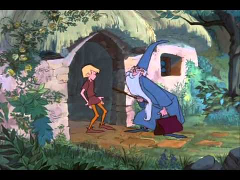 480x360 The Sword In The Stone Merlin's Beard Normal, Fast And Slow - Sword In The Stone Painting