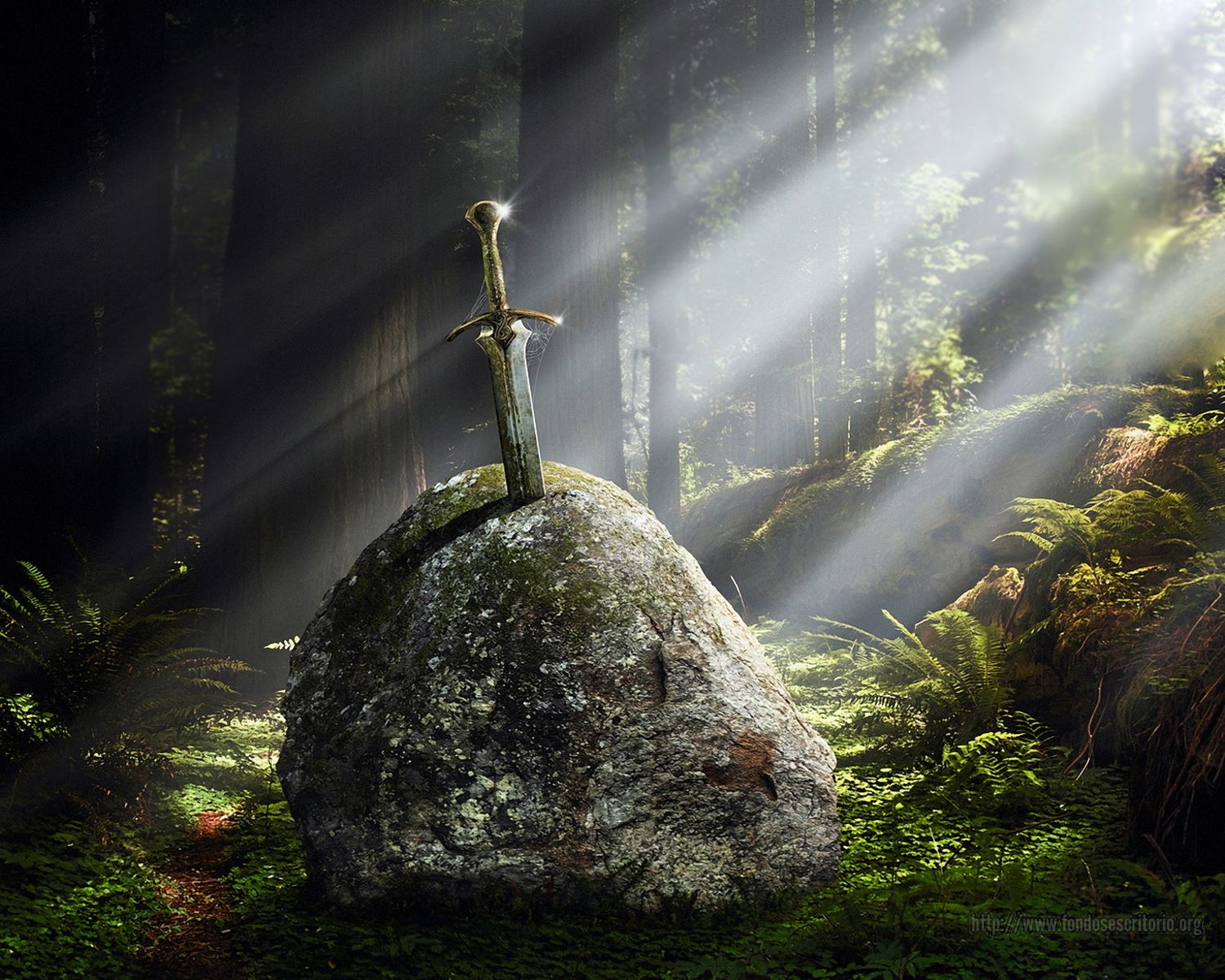 1500x1200 Sword In The Stone Politico Mythos - Sword In The Stone Painting
