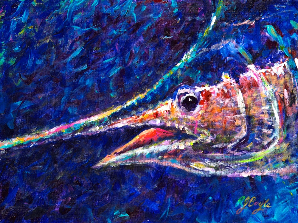 1000x749 Paintings - Swordfish Painting