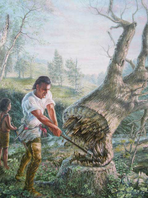 480x640 In The Shadow Of Giants, A Painting By Kevin Rice Conococheague - Sycamore Tree Painting