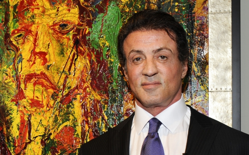 858x536 Sylvester Stallone Not Your Average Hollywood Painter - Sylvester Painting