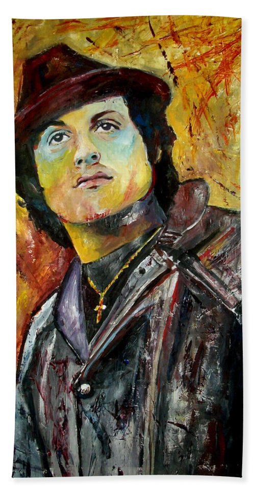 500x967 Sylvester Stallone - Sylvester Stallone Painting