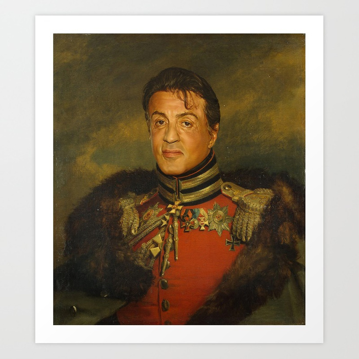 700x700 Sylvester Stallone - Sylvester Stallone Painting