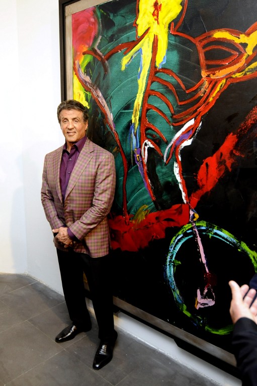 511x768 Sylvester Stallone Visits Cannes For The Opening Of His Art - Sylvester Stallone Painting