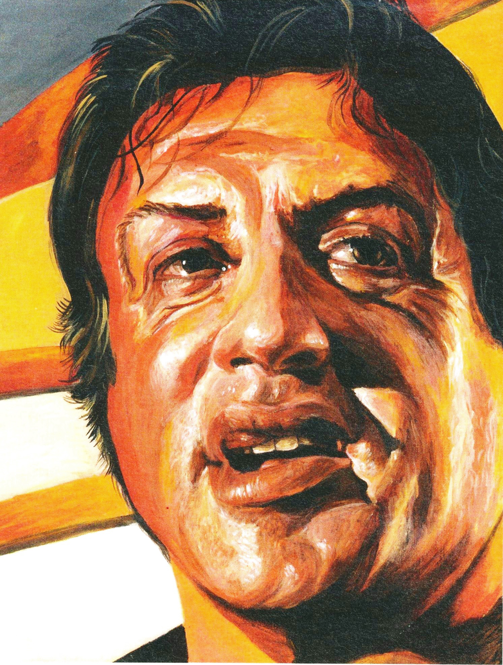 1000x1322 Titina Chalmatzi Portraits Sylvester Stallone - Sylvester Stallone Painting