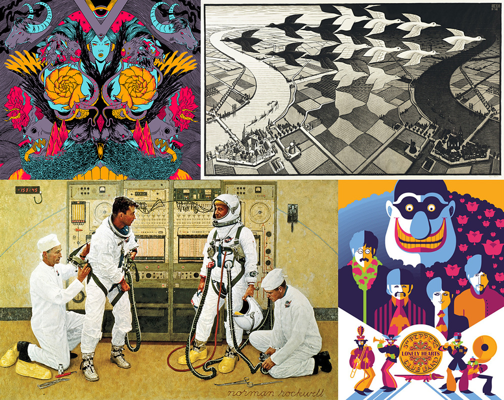 1008x800 The Principles Of Art Amp Design - Symmetrical Balance Painting