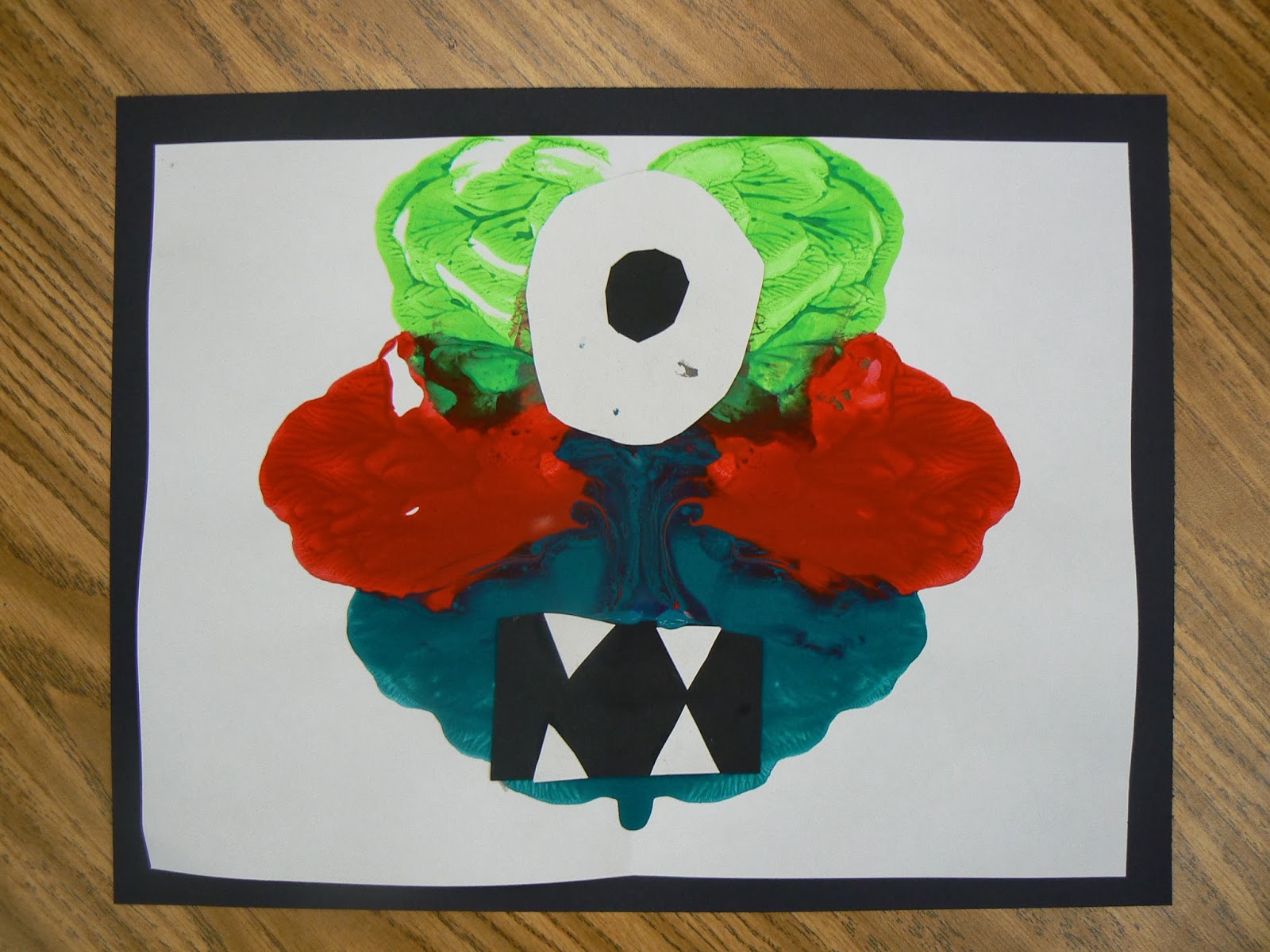 1600x1200 Mrs. T's First Grade Class Monster Symmetry - Symmetry Painting