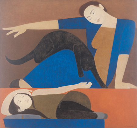 450x419 Painting Composition Principle, Symmetry, Will Barnet - Symmetry Painting