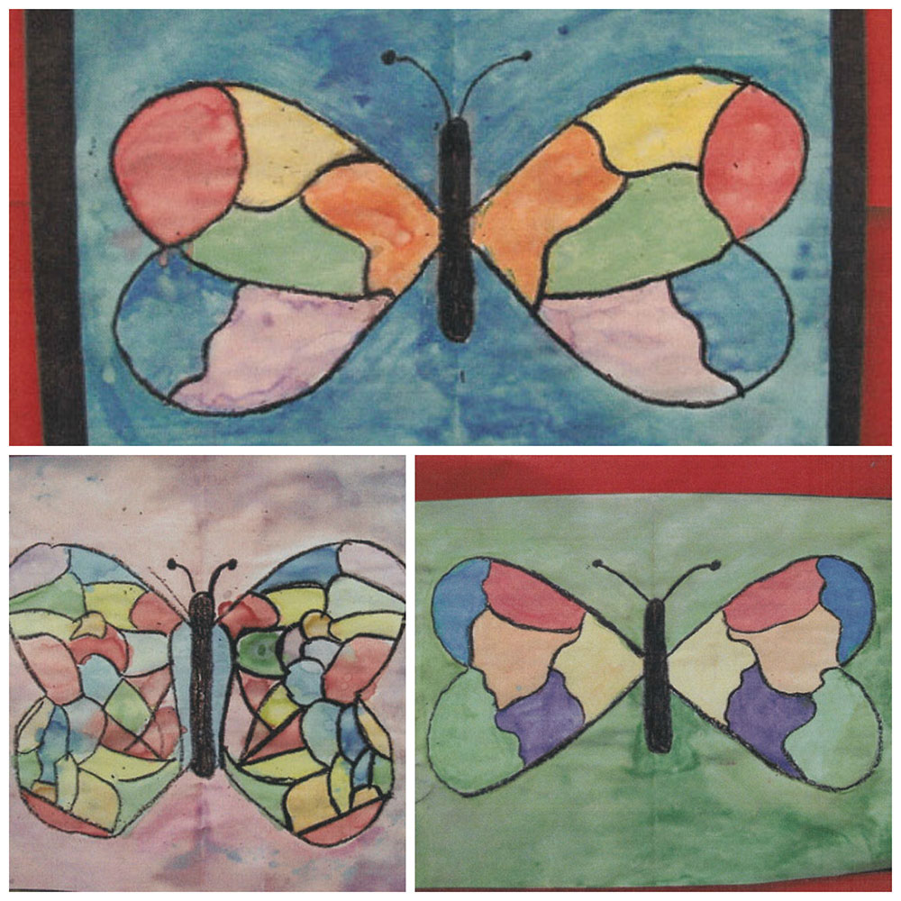 1000x1000 Bella Butterflies Painting Lesson For Kids Kinderart - Symmetry Painting