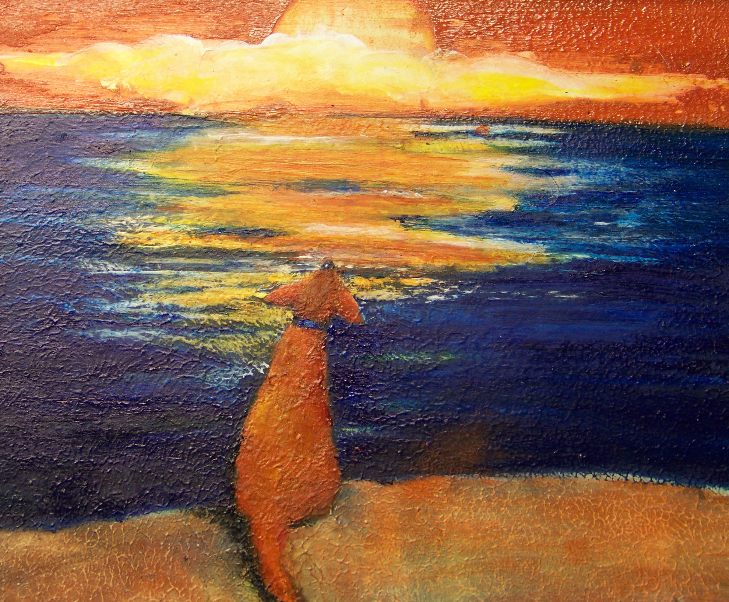 2394x1979 Sympathy Card For Dog Loss A Painting A Day - Sympathy Painting