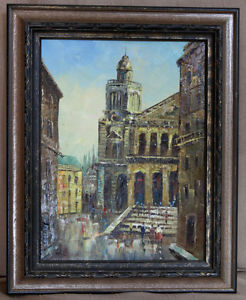 246x300 Original Oil Painting On Canvas - T Carson Painting