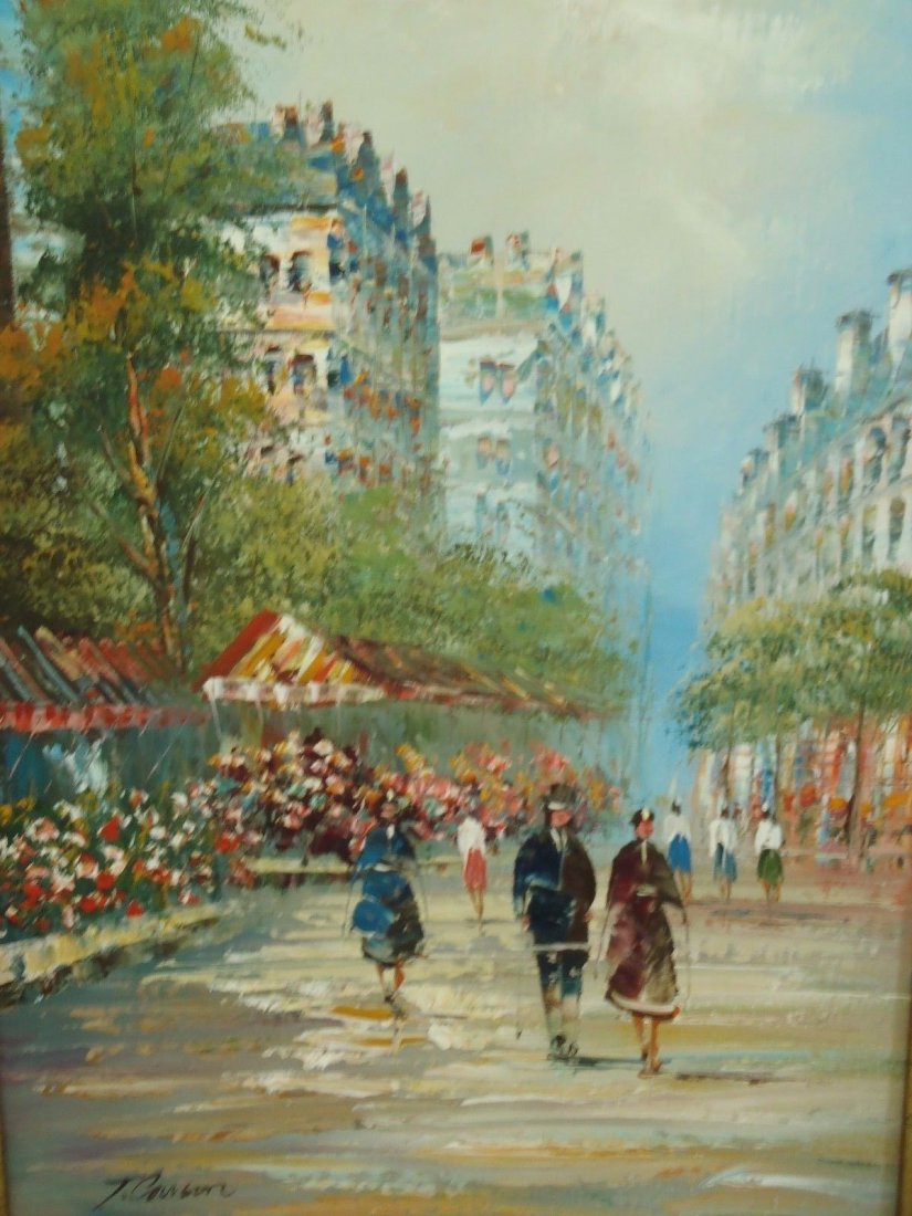 825x1100 Original Oil Painting On Canvas By T. Carson Paris - T Carson Painting