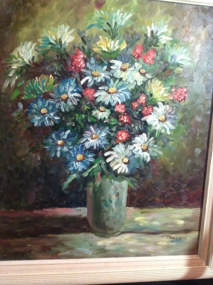 747x1000 T. Denver ~ Floral Still Life ~ Original Oil Painting On Canvas - T Denver Painting