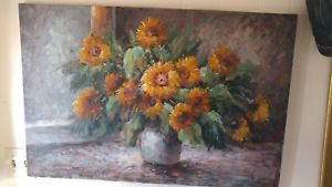 300x169 T Denver Signed Large Oil Painting On Canvas Ebay - T Denver Painting