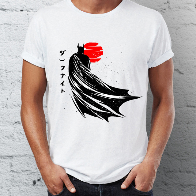 640x640 Men's T Shirt Japanese Batman Under The Sun Traditional Japanese - T Shirt Painting