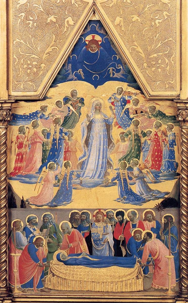 744x1200 Reliquary Tabernacle Painting Fra Angelico Oil Paintings - Tabernacle Painting