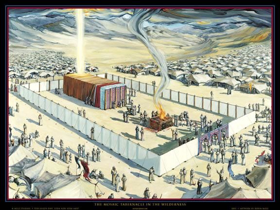 576x432 The Tabernacle In The Wilderness (Robin Mols) - Tabernacle Painting