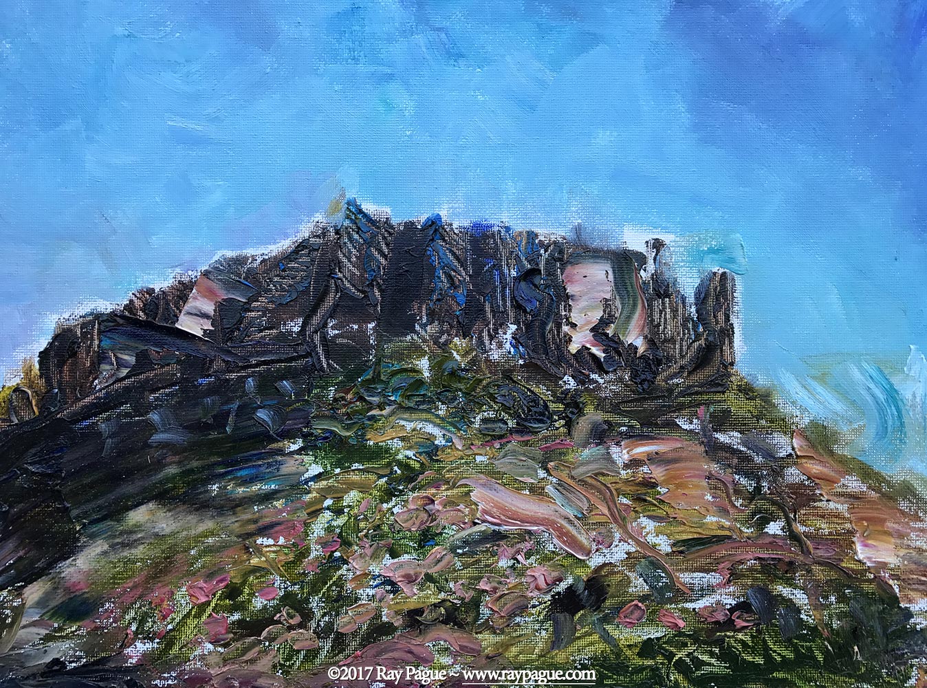 1348x1000 Lower Table Rock, Oregon ~ Ray Pague, Artist - Table Rock Painting