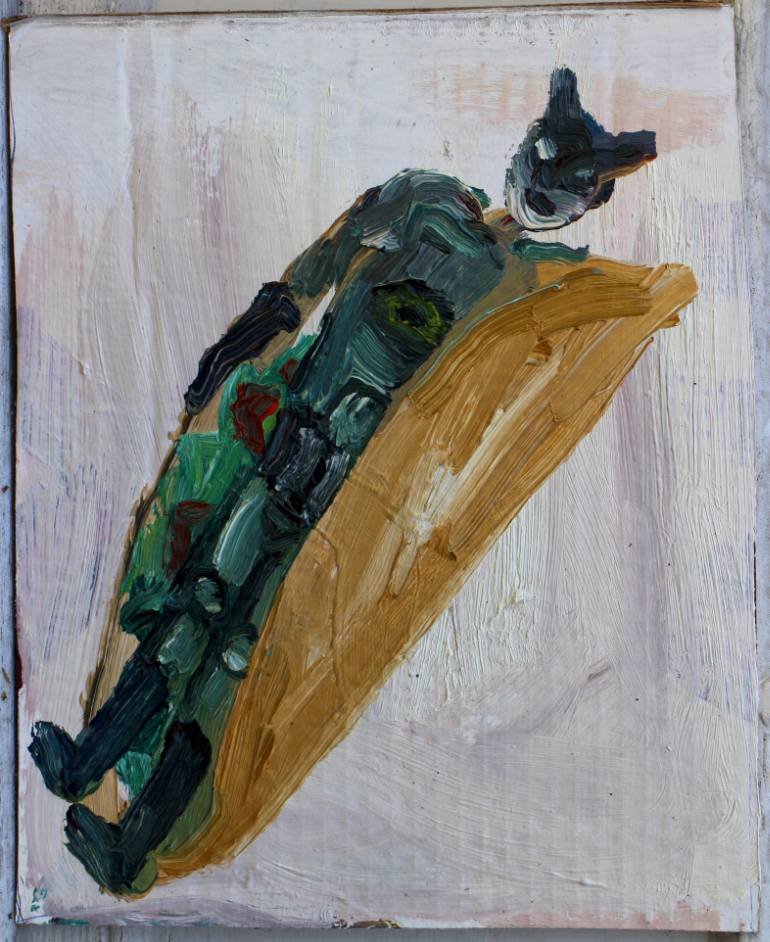 770x942 Saatchi Art Batman Taco Painting By John Kilduff - Taco Painting