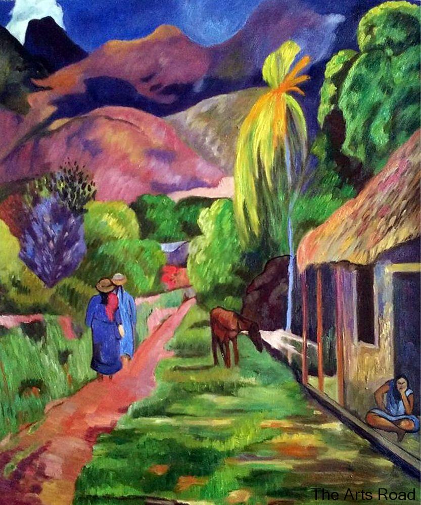 833x1000 Buy Original Quality Art Oil On Canvas Road - Tahiti Painting
