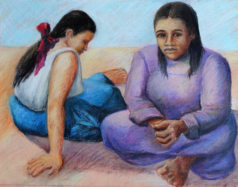 770x607 Saatchi Art Gauguin - Tahitian Women Painting