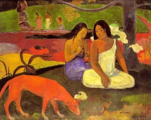 490x390 Gauguin And Loti - Tahitian Women Painting