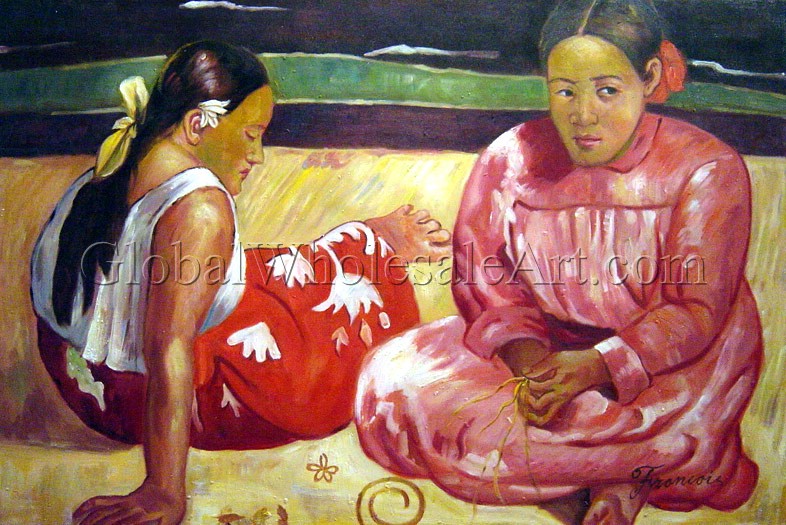 786x525 Paul Gauguin - Tahitian Women Painting