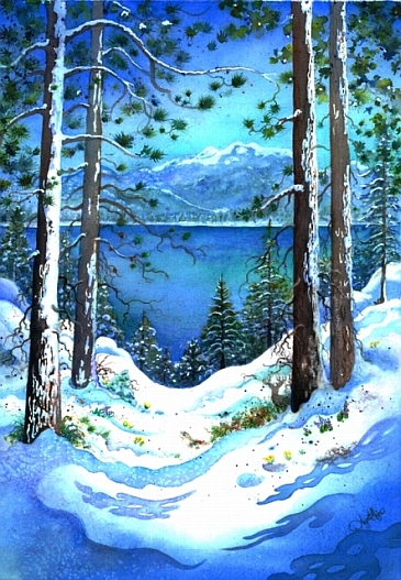 365x527 Lake Tahoe Serenity - Tahoe Painting