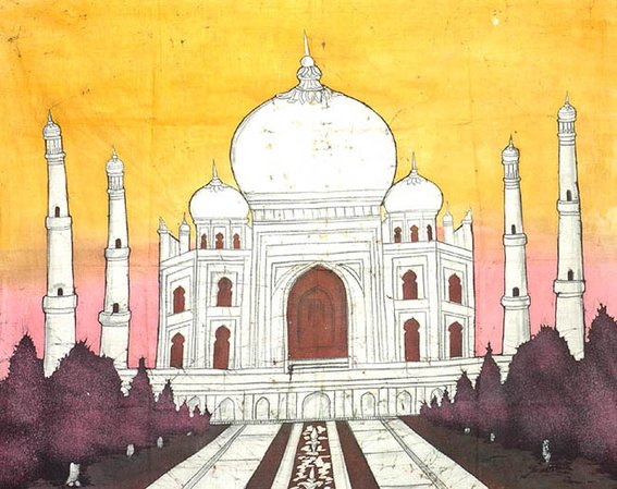 Taj Mahal Painting at PaintingValley.com | Explore collection of Taj ...