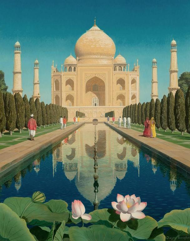 608x768 Chesley Bonestell - Taj Mahal Painting